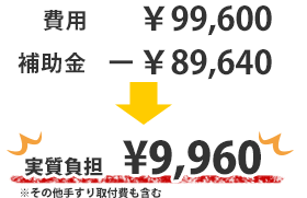 実質負担¥9,960