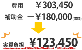 実質負担¥123,450